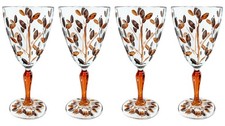 Set of Four 4 Murano Wine