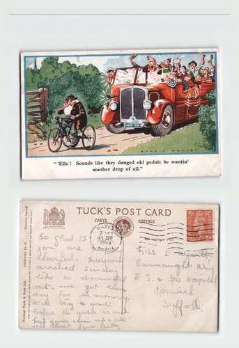 Postcard dennis mallet comic - -,