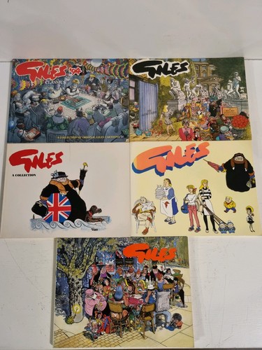 Giles cartoon books vintage - giles,
