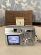 Minolta Dimage E323 3.2MP Compact Digital Camera Silver Tested