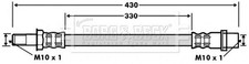 BORG & BECK BBH7496 Brake Hose