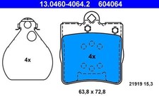 Disc brake pad set - disc, ate
