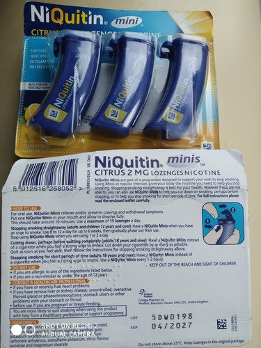 Niquitin minis citrus - niquitin, lozenges
