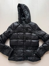 black padded zip up puffer