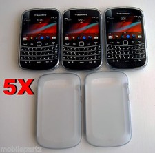 5 x Genuine BlackBerry White Soft Shell Case Cover for Bold 9900 ACC-38873-202