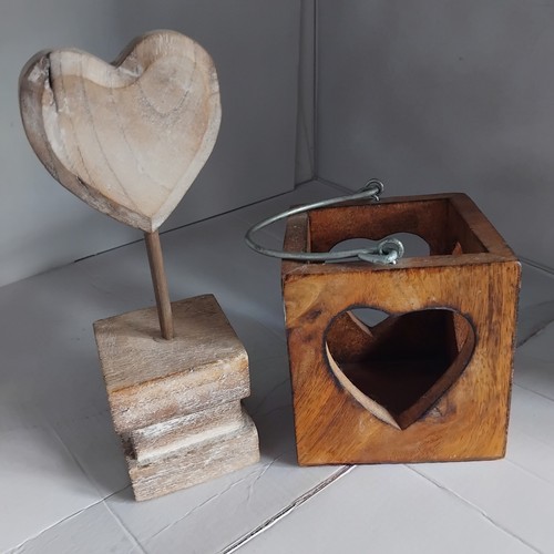 Job lot wooden heart - 2,