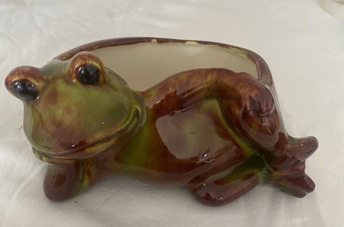Vintage frog ceramic 16cm long - 16cm,