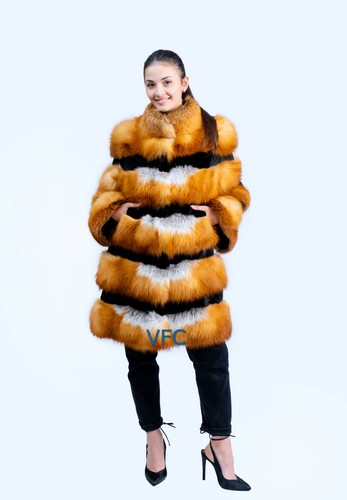 Red full skin fox fur - full,