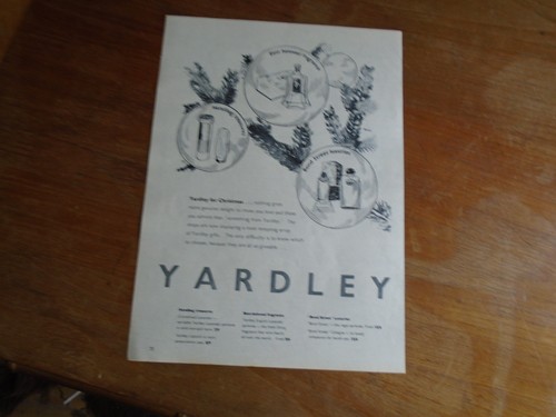 Vintage advert yardley - advert:,