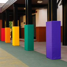 Safety-Pads® PVC Foam Square Post Protectors, Waterproof, Interior/Exterior