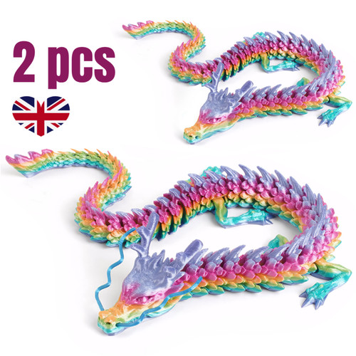 2pcs printed dragon full - 2pcs,