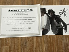 Bruce springsteen autographed - springsteen,