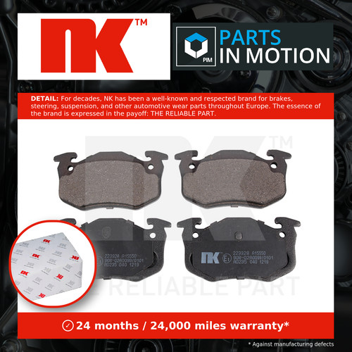 Brake pads set - pads, fits