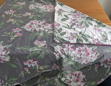 LAURA ASHLEY ADELINE DUSKY ROSE SINGLE DUVET COVER & PILLOWCASE, REVERSIBLE