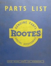 OEM 6301006 Rootes Parts List