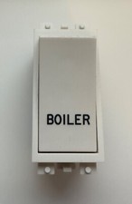 Tenby 2023 Grid switch 20A Double Pole Engraved BOILER