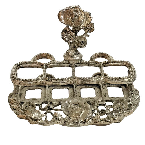Vintage metal lipstick holder - metal,