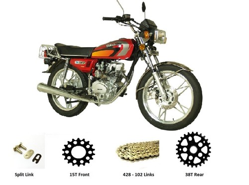 Chain sprockets set gold for - &,