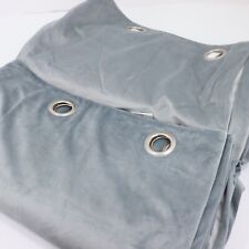 John Lewis Velvet Pair Lined Eyelet Curtains Silver W228 x Drop 137cm