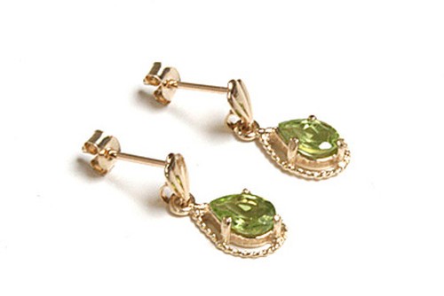 9ct gold peridot - gold,