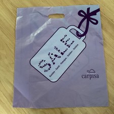 Carpisa Sale Vintage Plastic Medium Carrier Bag Lilac