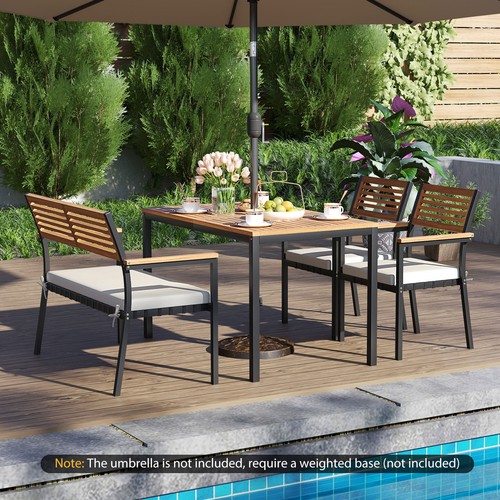 Outdoor patio dining set - dining, with