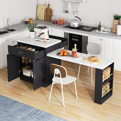 Kitchen island extendable - kitchen,