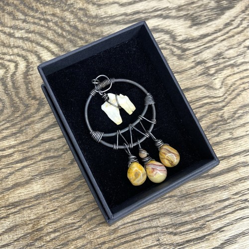 Real fox tooth tigers eye - tooth,