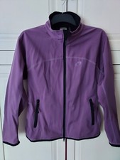 BNWOT Tatonka Purple Softshell Zipped Jacket With Zipped Pockets Size 14