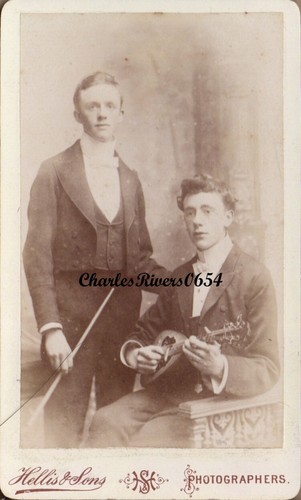 London cdv mandolin player - cdv,