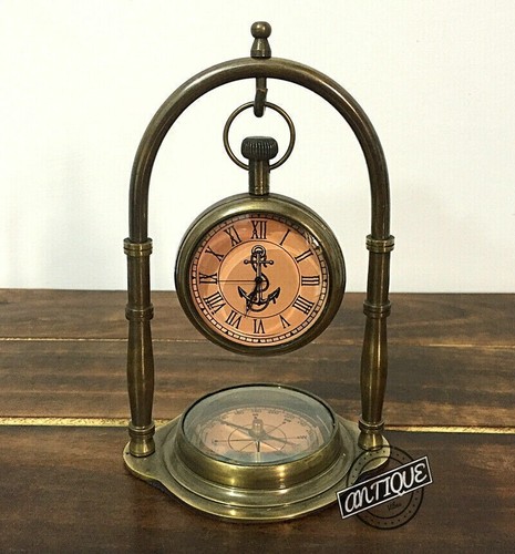 Victorian vintage desk - desk, clock