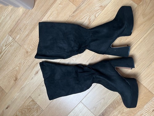Asos faux suede - knee, boots