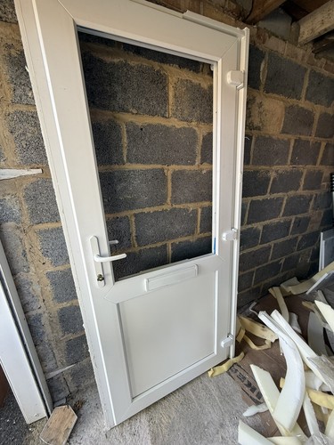 White upvc door optional - white, (optional