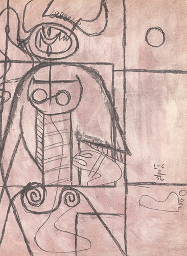 Corbusier 1956 lithograph - corbusier,