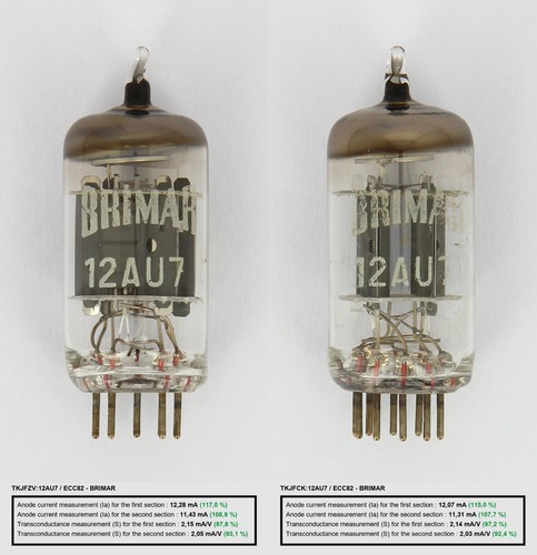 Matched pair brimar 12au7 - matched,