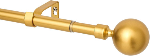 Gold curtain pole - curtain,