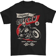 Original Outlaw Motorbike Biker Motorcycle Mens T-Shirt 100% Cotton