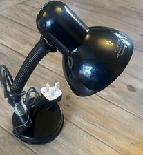 Small Black Desk Lamp – Unused, Light Storage Marks – Bulbs Not Included