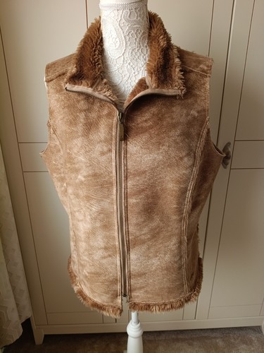 Womens gilet size l faux - womens,