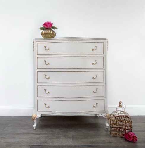 Louis vintage cream chest - chest, of