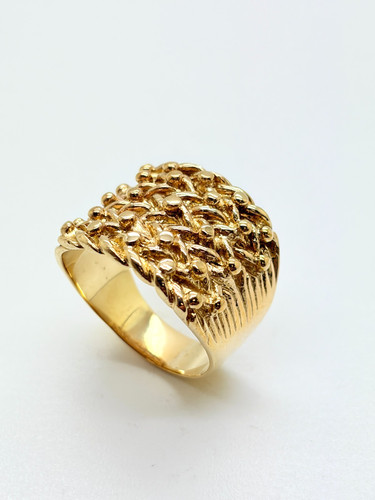 9ct yellow solid gold row - 9ct, 5
