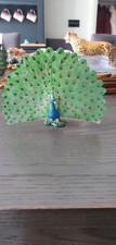 Schleich Peacock Figurine 2012 D-73527 Retired & Rare  3.75" 