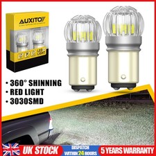 1 Pair AUXITO 1157 White LED