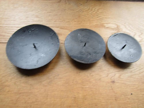 Rustic iron candle holder - iron,