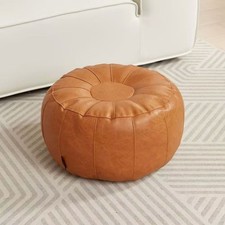 Round Clothes Storage Chair PU