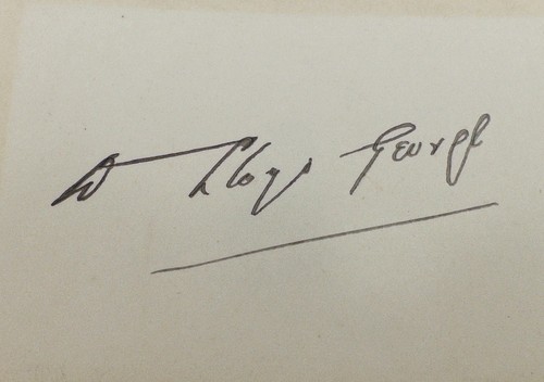 David lloyd george - hand, signed