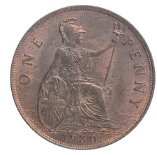 1930 Great Britain One Penny