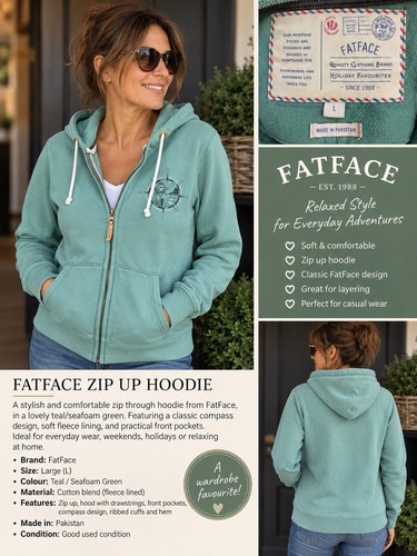 Fat face ladies hoodie - ladies,