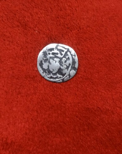 Medieval hammered silver penny - hammered,