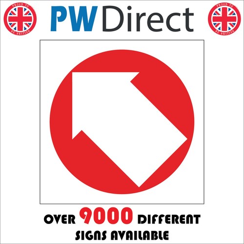 Sign arrow diagonal left - arrow,